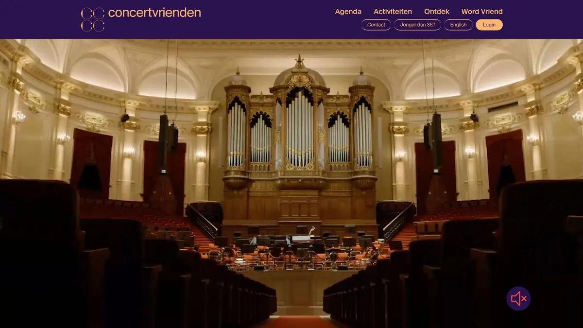 Website van Concertvrienden